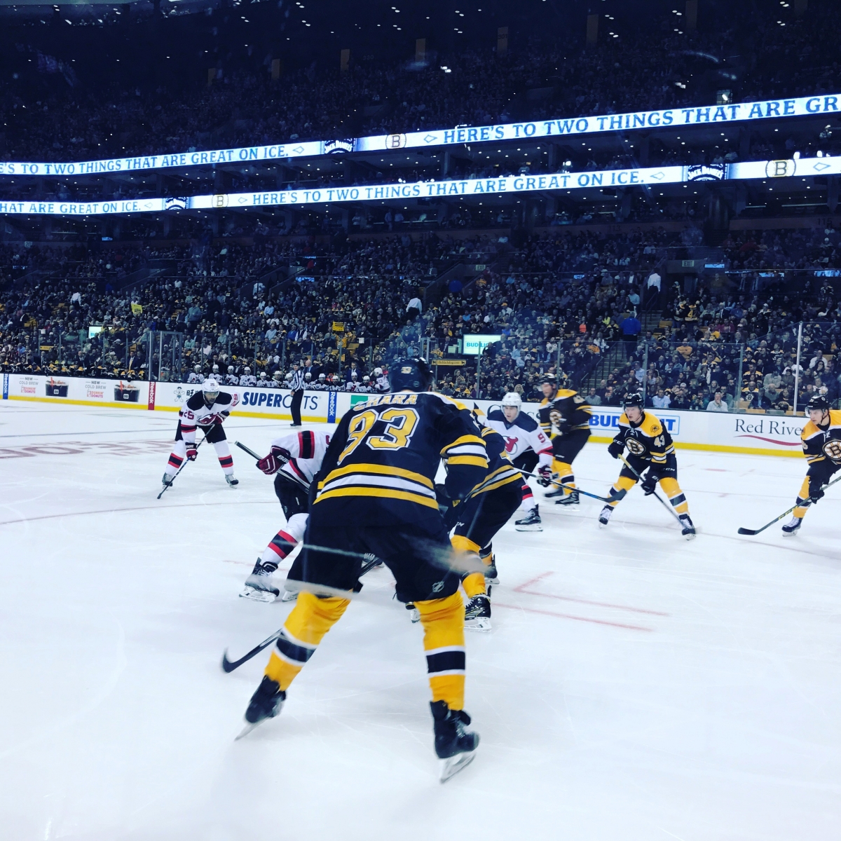 Bruins Game - View from seats