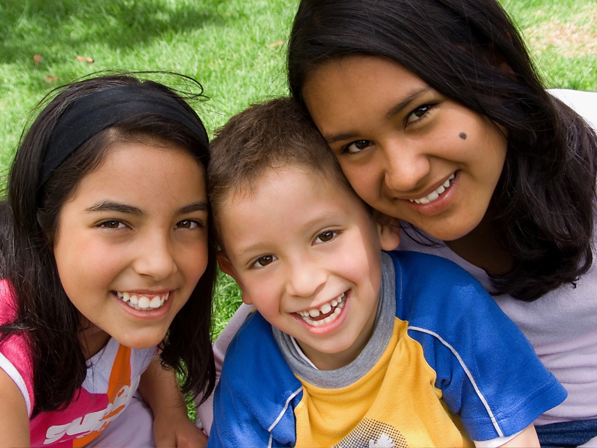 Three Children Smiling