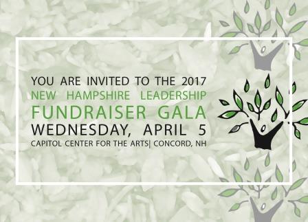 You are invited to the 2017 New Hampshire Leadership Fundraiser Gala Wednesday, April 5th, Capitol Center for the Arts, Concord, NH