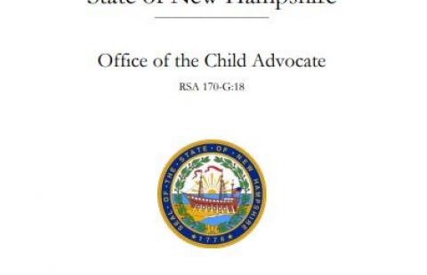 Cover of the State of New Hampshire Office of the Child Advocate 2018 Annual Report