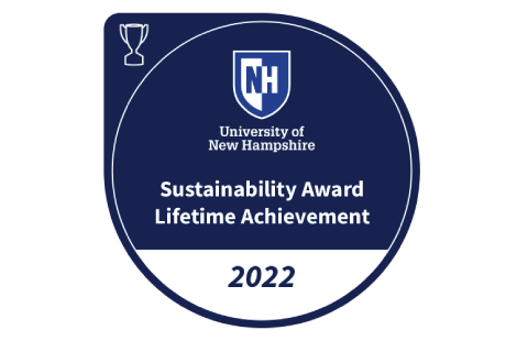 UNH Sustainability Award Lifetime Achievement icon, 2022