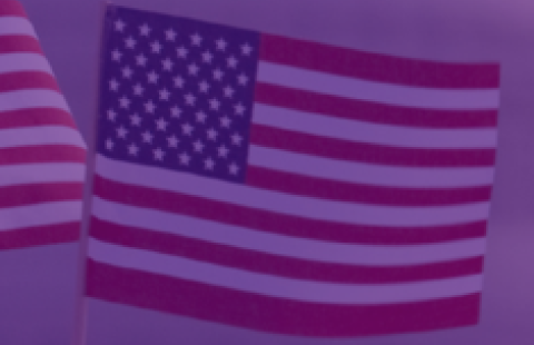 An American flag