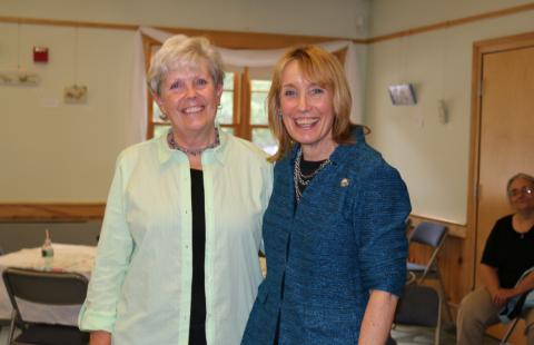Beth Dixon with Governor Maggie Hassan