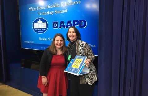 Therese Willkomm with Maria Town at White House