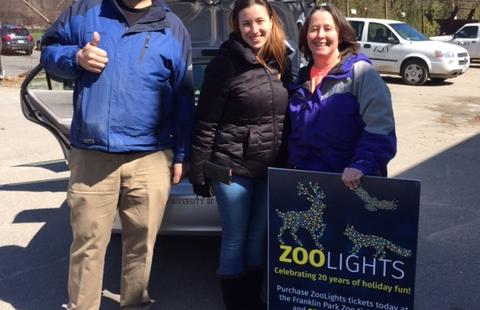 Dr. Therese Willkomm with Zoo New England Staff