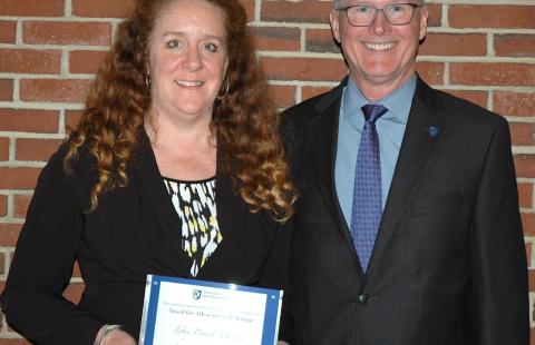 Dr. Tobey Partch-Davies with UNH President Dean
