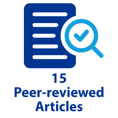 15 Peer reviewed articles