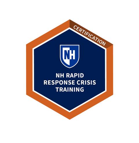 NH Rapid Response Crisis Training Certification UNH digital badge