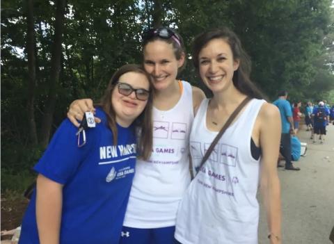 Katie, Emily, and Sarah smile together 